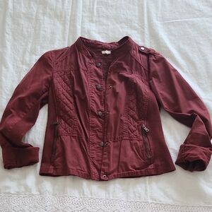 Maurices Women's Burgundy Utility Jacket
